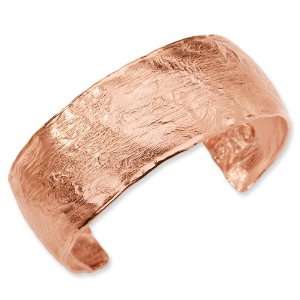   Sterling Silver and 18K Rose Gold plated Fancy Cuff Bracelet Jewelry
