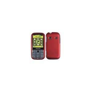 Samsung Gravity TXT SGH T379 Rubberized Texture Red Snap on Cell Phone 