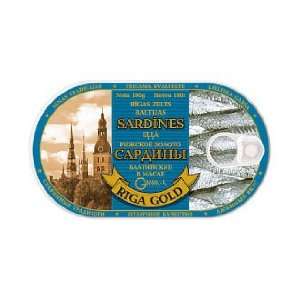 Fillet of Sardine in Oil 190g/6.7oz Riga Gold  Grocery 