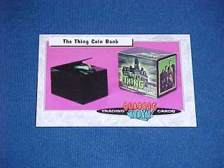 CLASSIC TOYS TRADING CARDS THE THING COIN BANK  