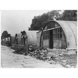  Close Up Photograph of a Row of Air Raid Shelters with 