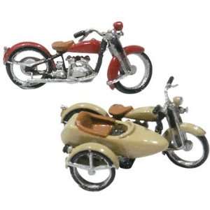  HO Motorcycles & Sidecar Toys & Games