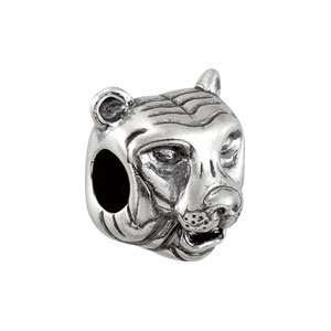    24755 Silver 11.85X11.50 Mm Kera Tiger Slider Bead Jewelry