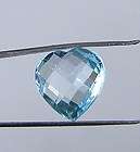 UNHEATED CLEAN 4.60 cts CHECKERBOARD NATURAL BLUE TOPAZ