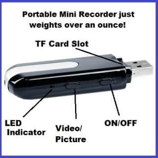 HD 1280x960 Spy Camera U10 USB Flash Drive Recorder Mini Camcorder 