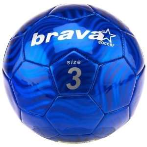   Sports Brava Soccer Blue Foil Size 3 Soccer Ball