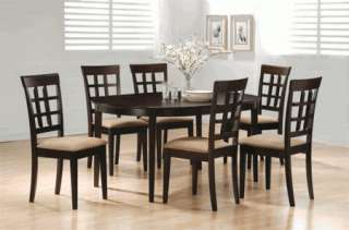 Piece Cappuccino Wheat Back Dining Set by Coaster 100770  