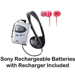   Headphones, Spicy Red Fashion Earbud Headphones & Sony Rechargeable