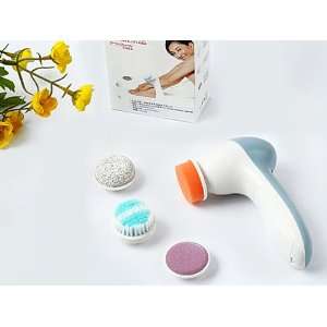 Dealheroes 4 in 1 Electric Facial & Body Brush Spa Cleaning System
