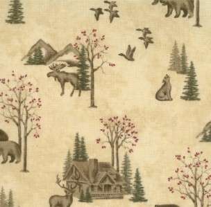MODA Fabric HOLLY TAYLOR CLASSICS Woods / Natural   by the 1/2 yard 