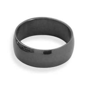  Black Stainless Steel Mens Ring Jewelry