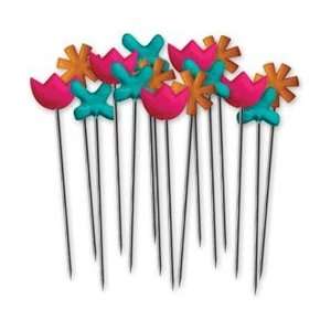   Hello Spring Stick Pins 15/Pkg ; 3 Items/Order Arts, Crafts & Sewing