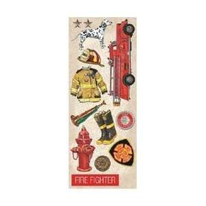  K & Company Firefighter Embossed Stickers Image K551015; 4 