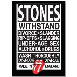  Rolling Stones Made in England bumper sticker 3 x 5 