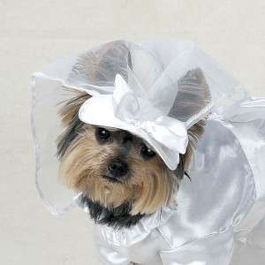 Dog S WEDDING DRESS Bride Veil Costume Clothes SMALL  