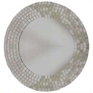  Round Mosaic Mirror   16 inch diameter