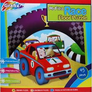  Giant 45 Piece Floor Puzzle   My 1st Race Toys & Games