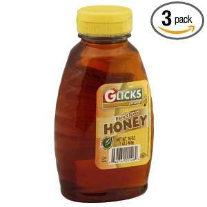 Glicks Honey, Passover, 16 Ounce (Pack of 3)  Grocery 