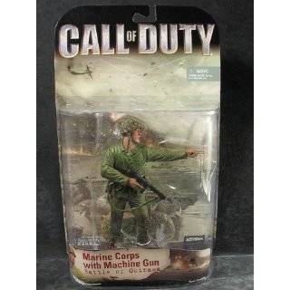 Call of Duty WWII Marine Corps with Machine Gun Figure