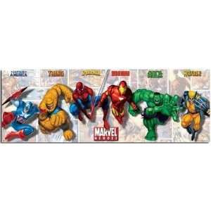  Marvel Heroes Door Poster