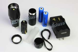 UltraFire CREE XM L T6 5 Modes 1600 LM ZOOM LED Flashlight Torch 18650 