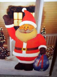   Lighted Santa Airblown Inflatable Yard Decor African American  