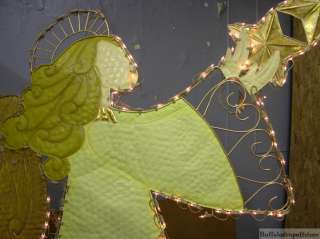 Huge 10 Lighted Dramatic Angel Arch Christmas Yard Art  