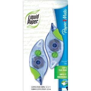 Paper Mate Liquid Paper DryLine Grip Correction Tape, 0.2 x 335 Inches 