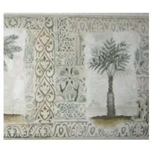  Oriental Palm Trees Wallpaper Border