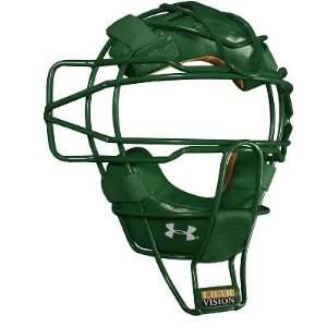Under Armour Adult Dk Green Pro Catchers Face Mask   Equipment 
