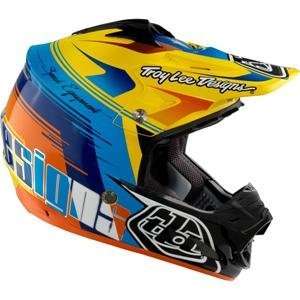 Troy Lee Designs SE3 Victory Helmet   X Small/Yellow/Blue 