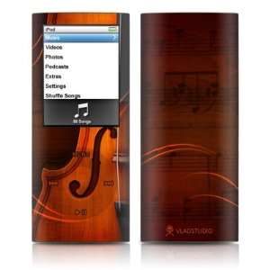  Violin Design Protective Decal Skin Sticker for Apple iPod 