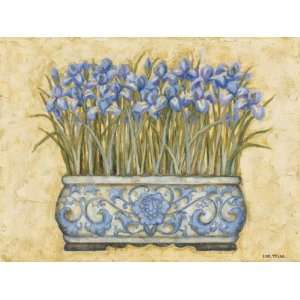  Blue Irises   Giclee On Watercolor Paper by Eva Misa. size 