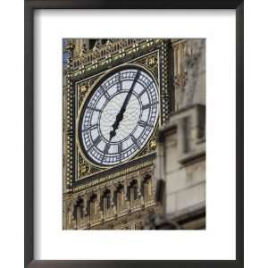 Close up of the Clock Face of Big Ben, Westminster, London 