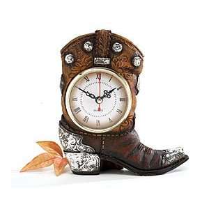  Western Cowboy Boot Clock