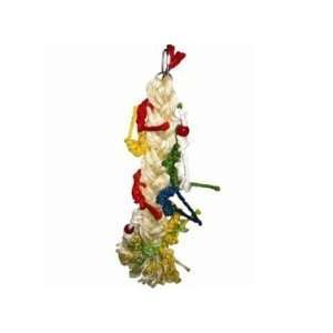  A & E Cage Co. Happy Beaks Braided Ponytail Bird Toy Pet 